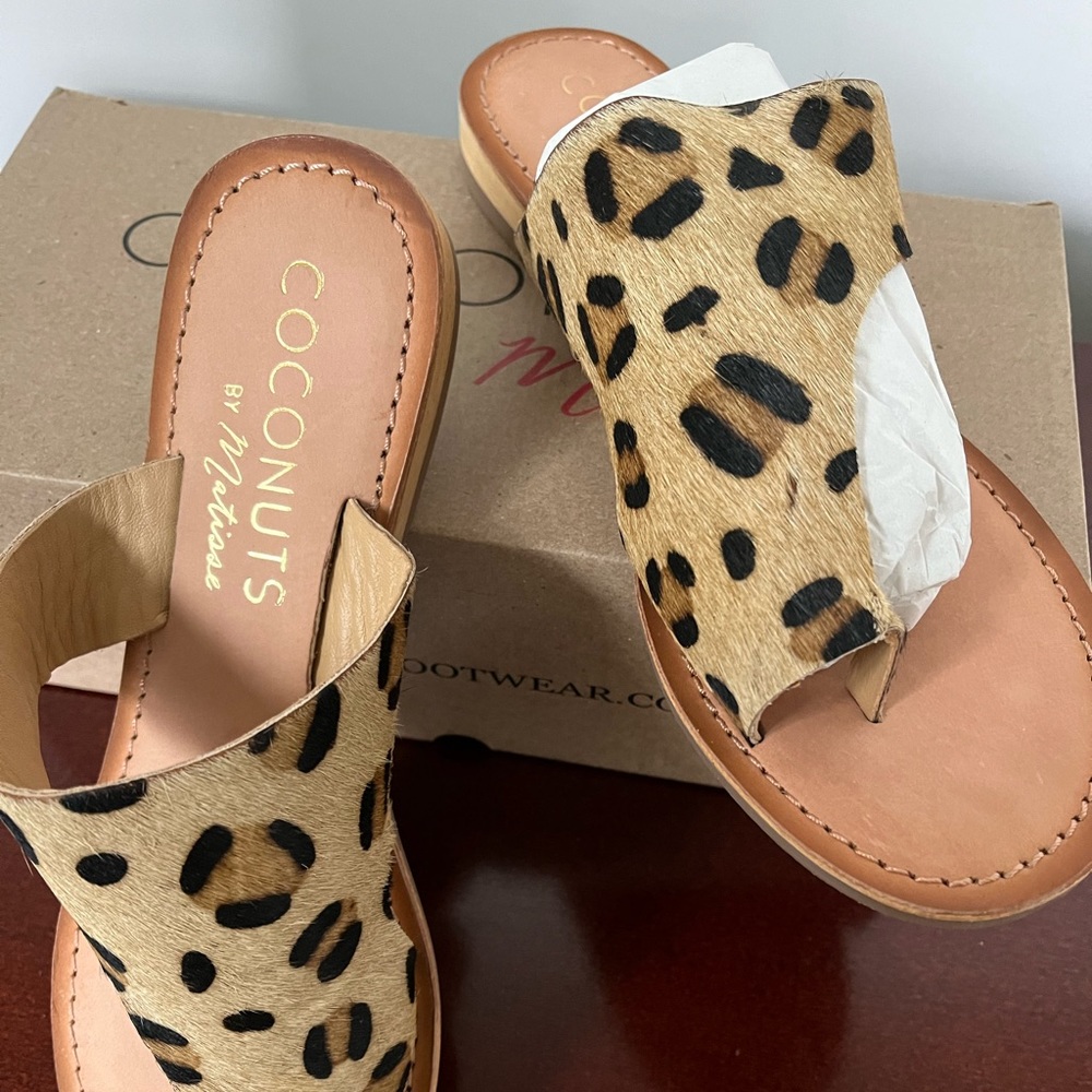 Nib - Cocunuts By Matisse “Whitney”Leopard Print … - image 1